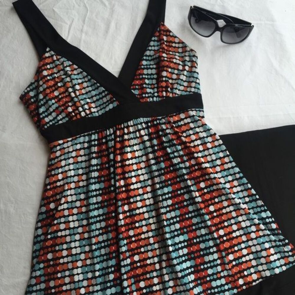 $ALE! $ALE! Fun black/teal/orange Cami